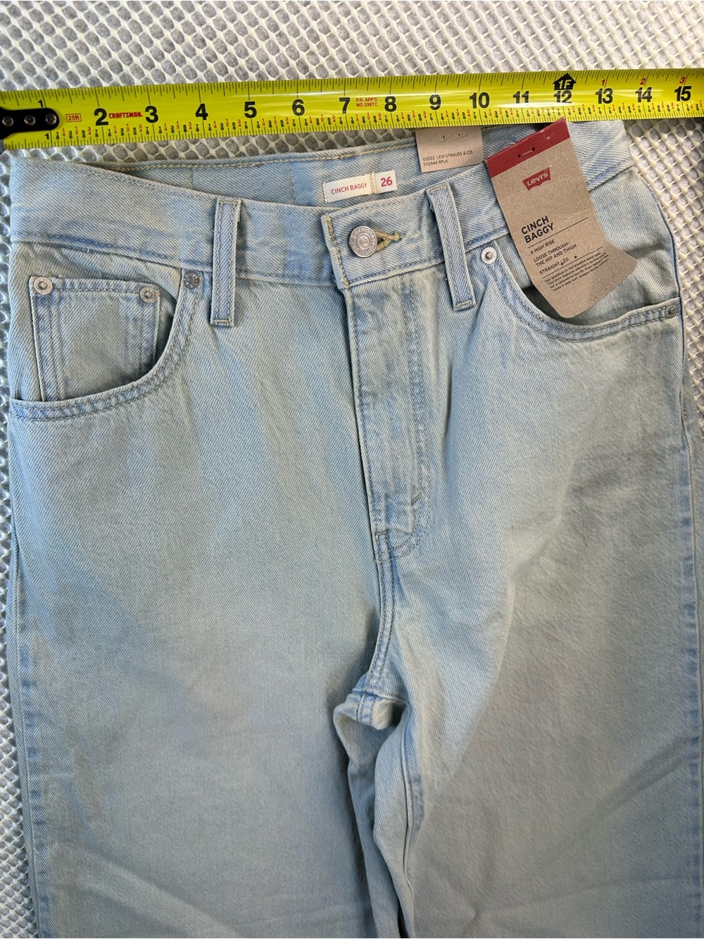 Levi’s Cinch Baggy Jean Size 26 NEW NWT - Picture 10 of 12